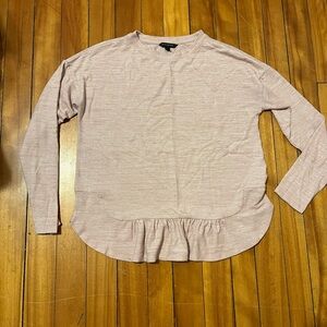Banana Republic Light Pink Ruffle Blouse